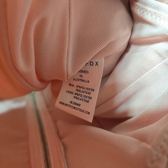 White Fox Never Love Again Strapless Bustier Baby Pink NWT - Picture 7 of 7